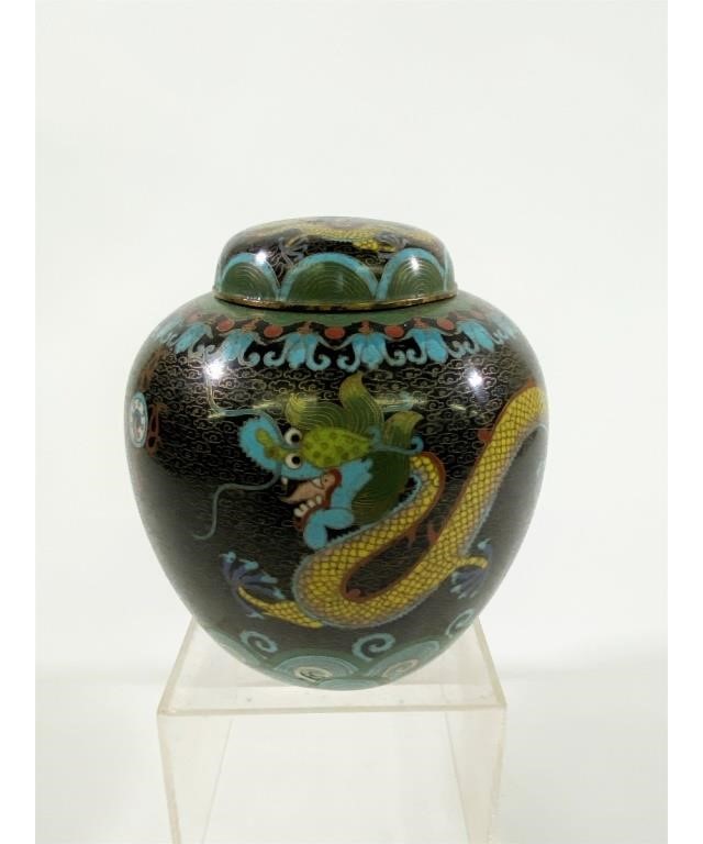 Colorful Chinese cloisonne ginger 28b0ed