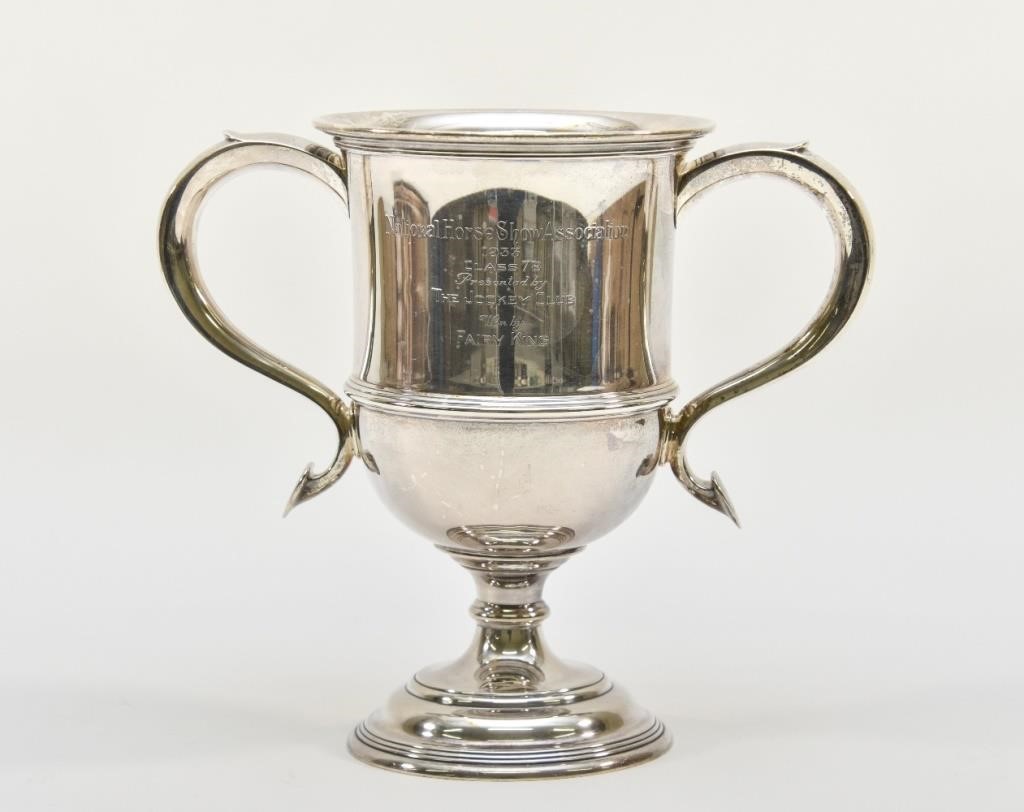 Sterling silver equine loving cup 28b110