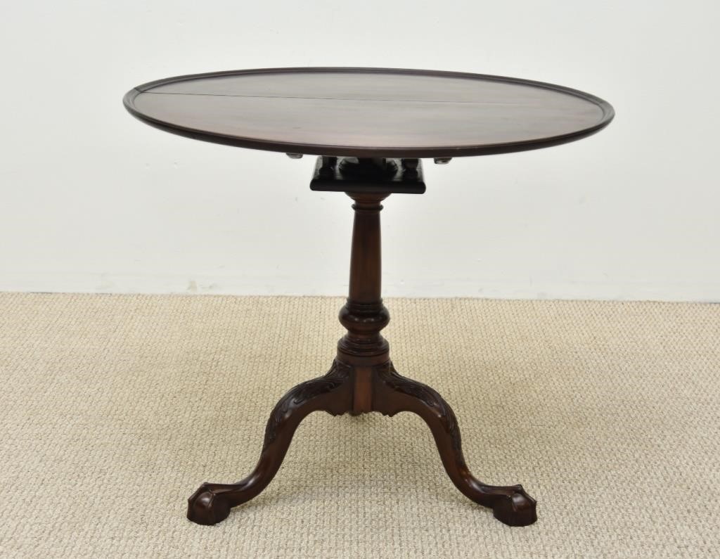 Chippendale mahogany tea table 28b10b