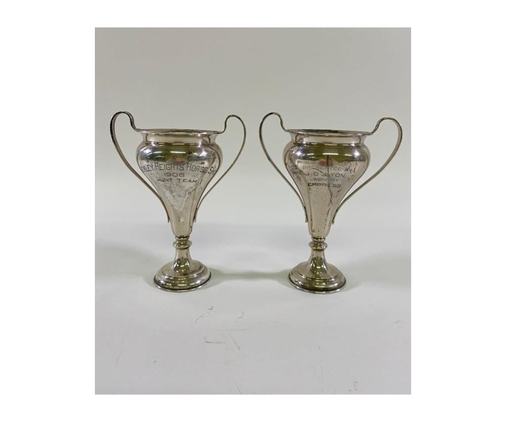 Two sterling silver horse trophies 28b12d