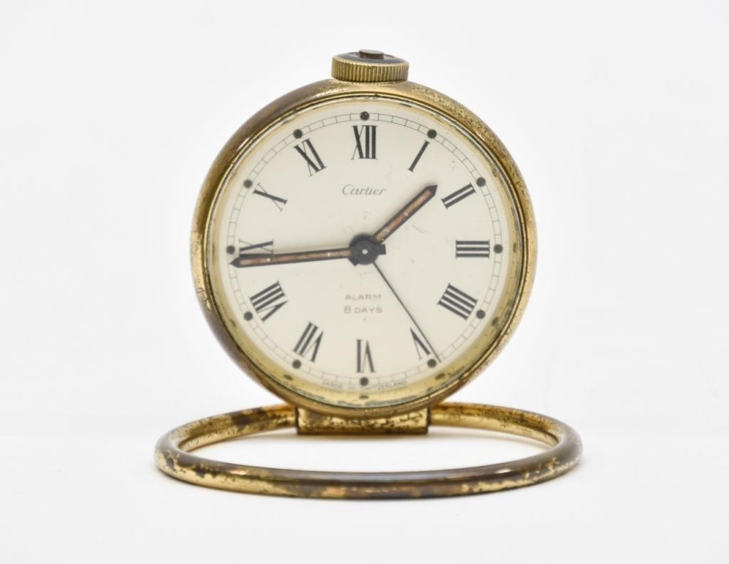 Cartier traveling 8 day alarm clock 28b140