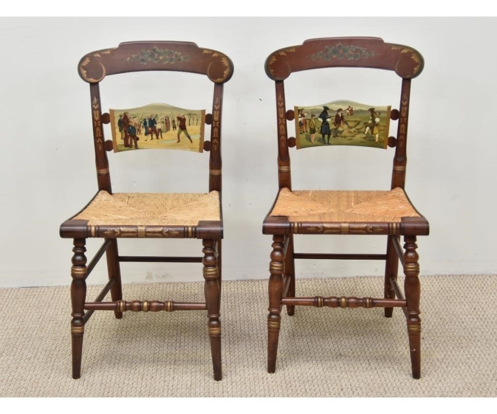 Pair of Hitchcock chairs made exclusively