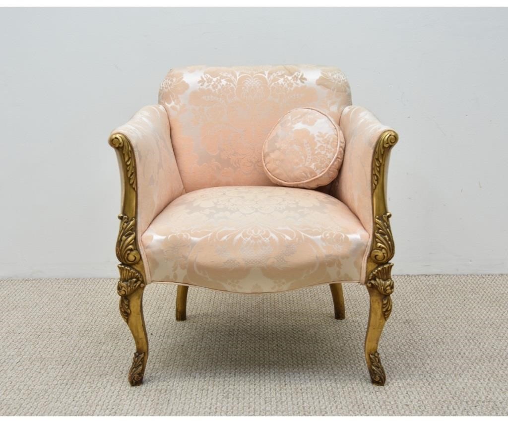 Pink upholstered bedroom chair  28b193