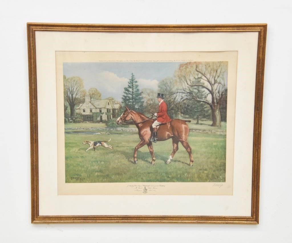 Framed and matted artist proof J. Stanley