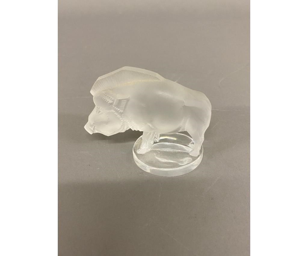 Lalique boar signed Lalique France 3 h 28b245