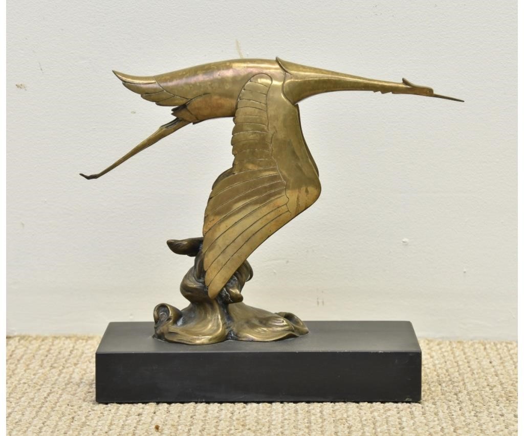 Francois Bazin bronze flying bird
