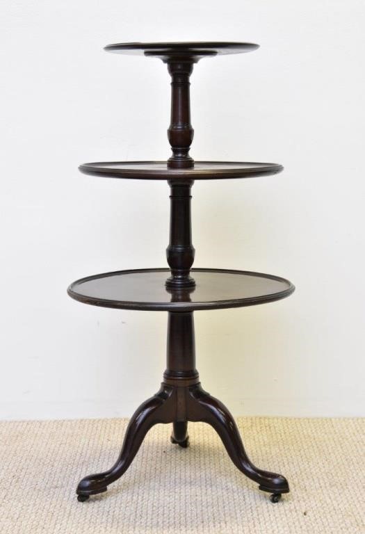 English Queen Anne mahogany dumb 28b347