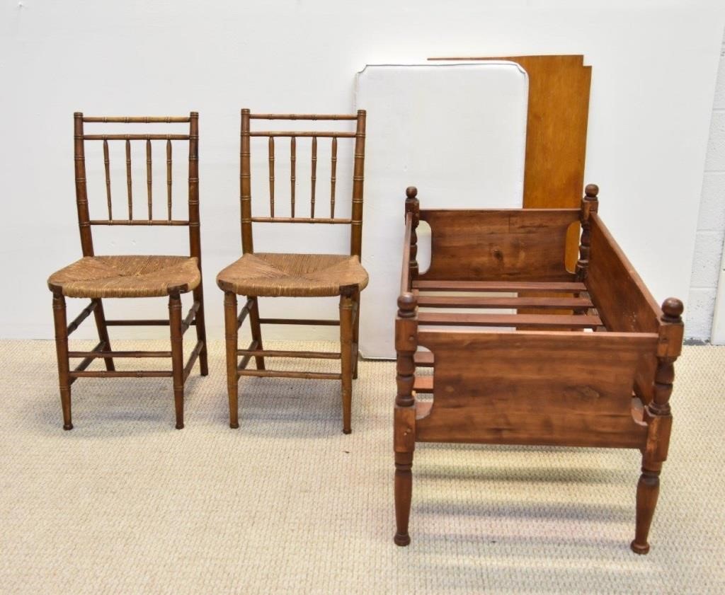 Pair of Sheraton fancy chairs  28b34b