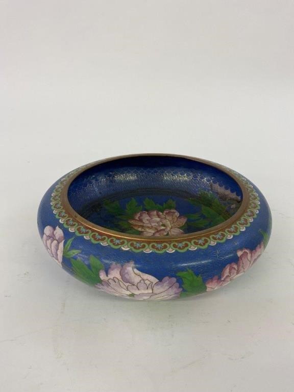 Large Chinese cloisonnie bowl  28b385