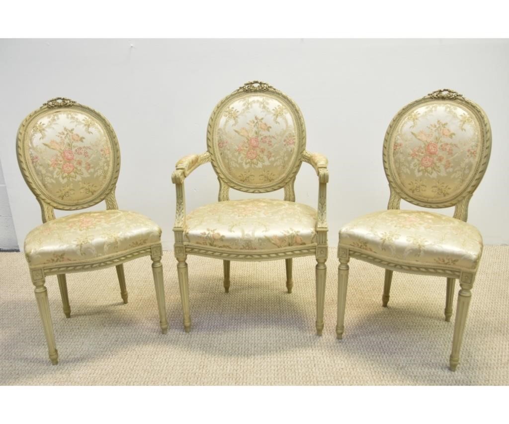 Three French Louis XVI style open