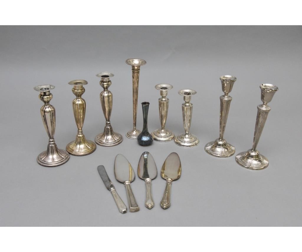 Weighted sterling silver candlesticks 28b3b4