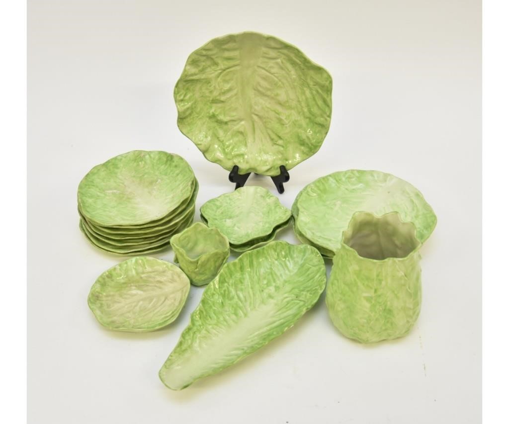 Collection of "Lettuce Leaf" tableware