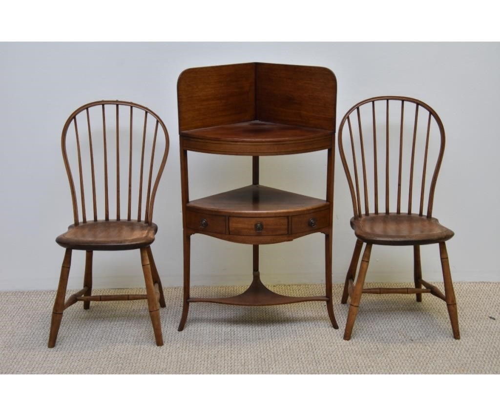 English mahogany washstand, early