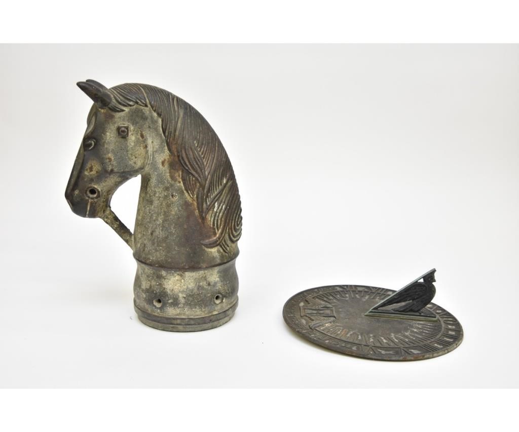 Cast irong hitching post horse