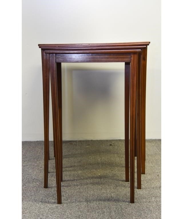 Mastercraft inlaid nesting tables Tallest 28b424