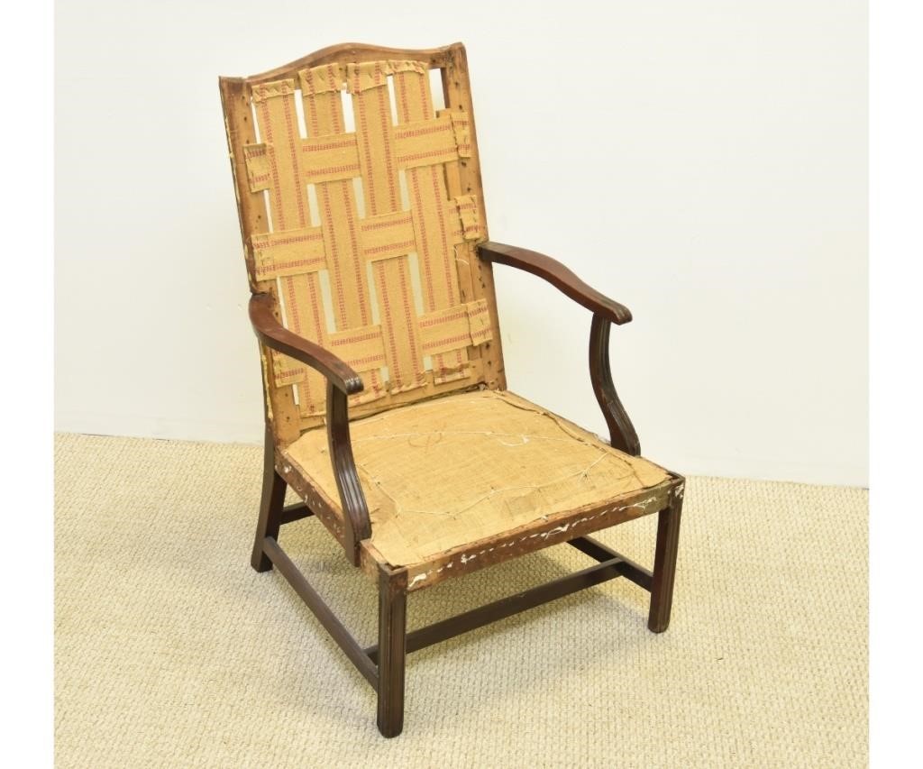 Chippendale mahogany lolling chair  28b474