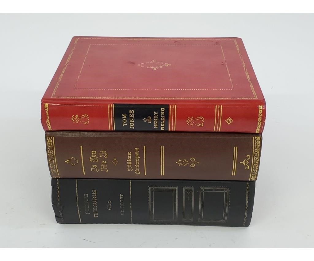 Leather stacking books ice bucket 28b4d9