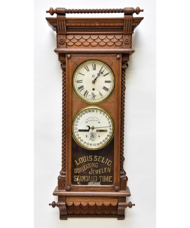 Waterbury Clock Company double 28b538