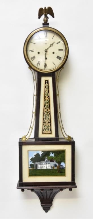 New Haven Clock Company mahogany banjo