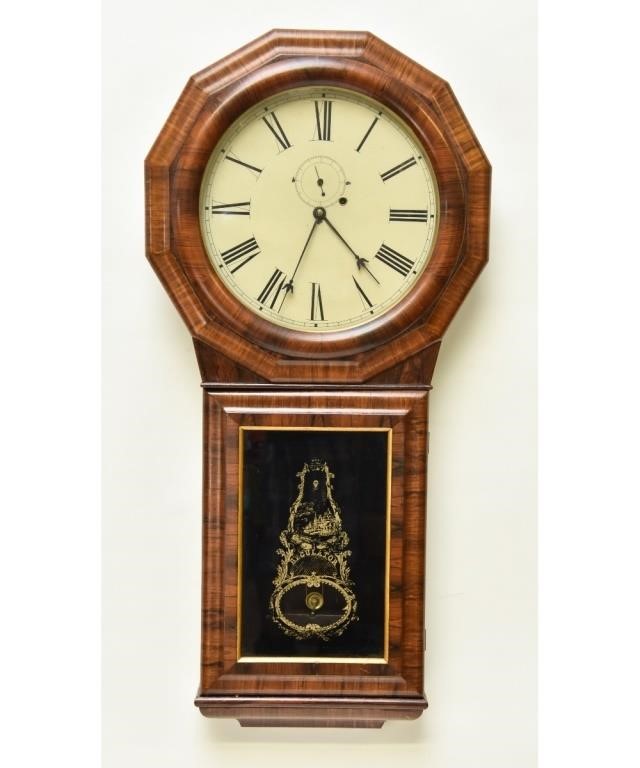 Large regulator wall clock, unsigned,