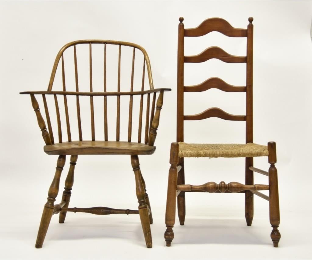 Sack back Windsor armchair, circa 1780,