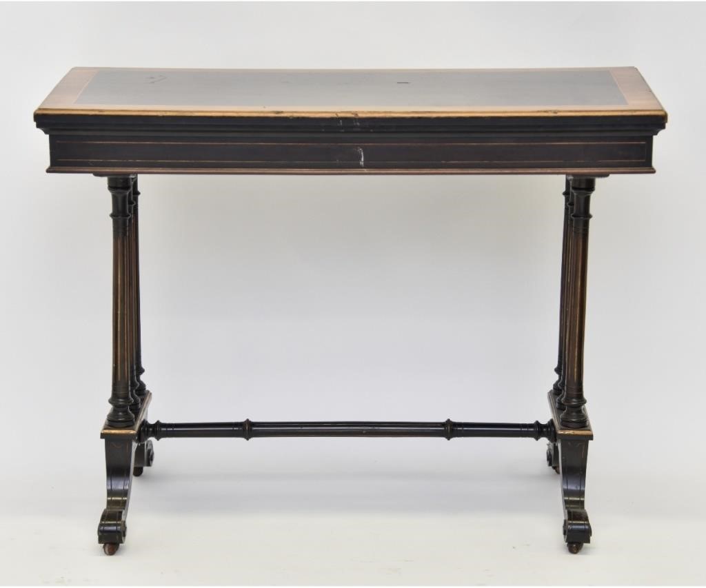 English Regency mahogany card table,