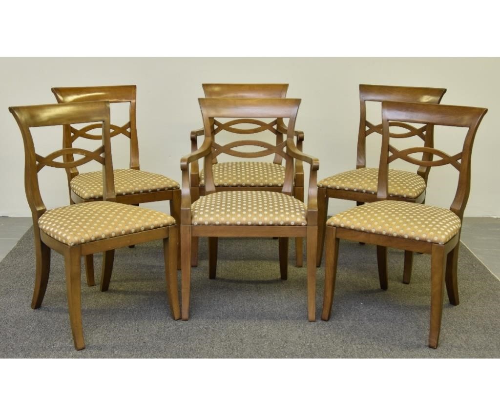 Set of six Baker mahogany chairs,