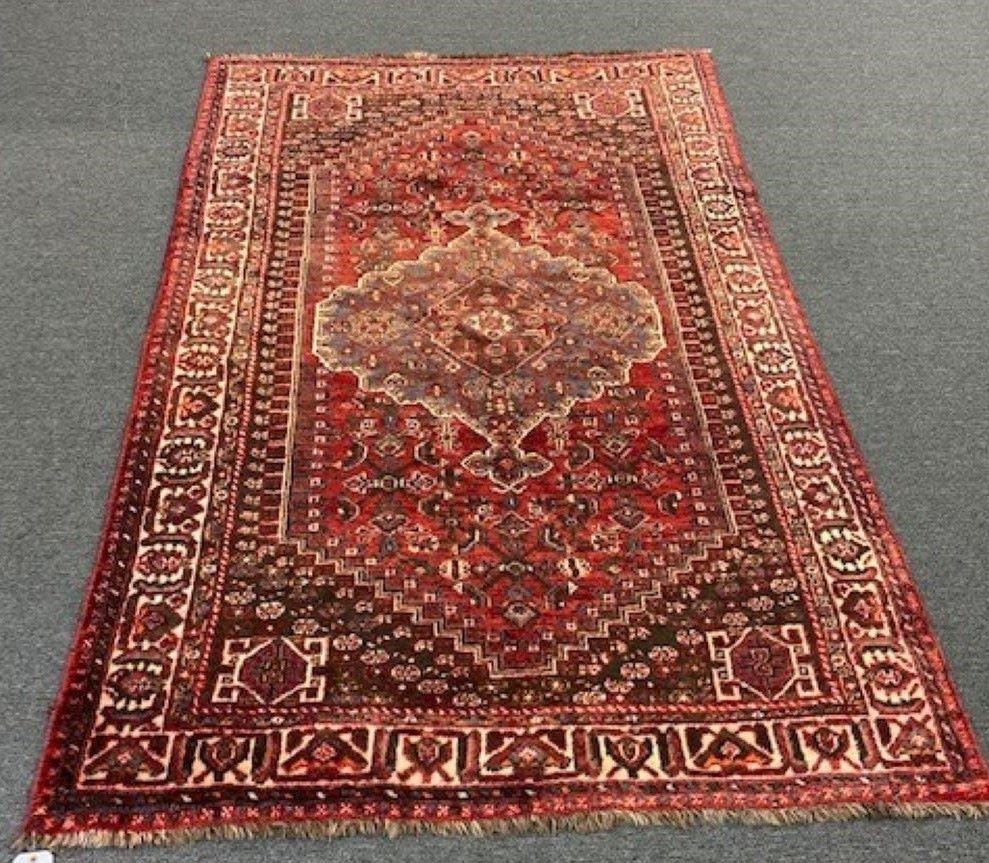 Shiraz center hall carpet, red