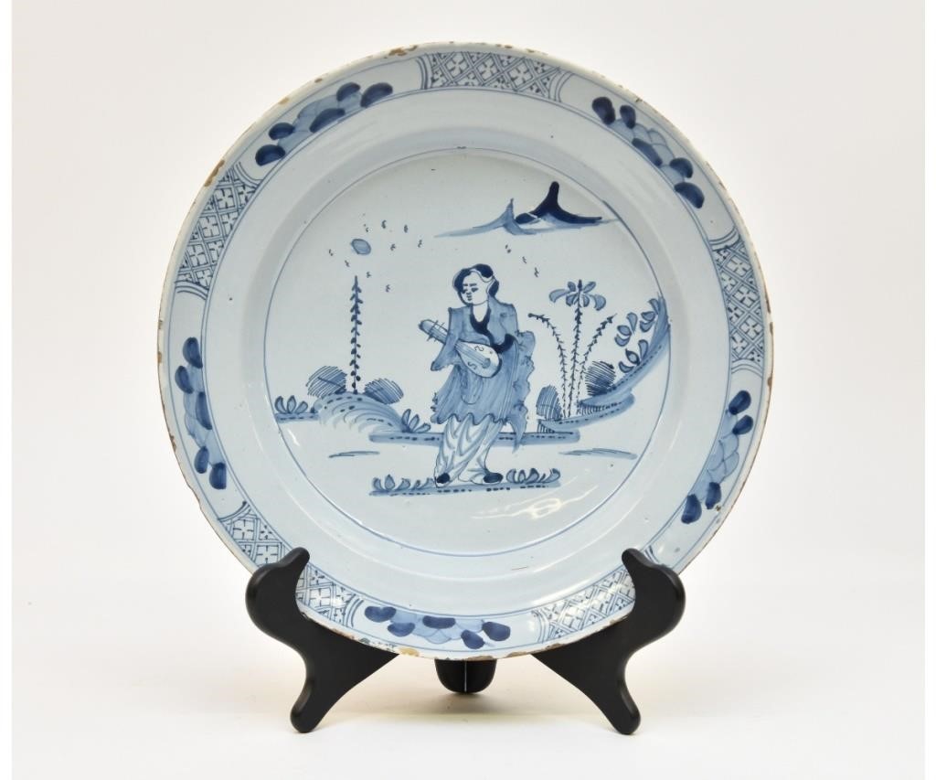 Dutch delft deep charger, 18th