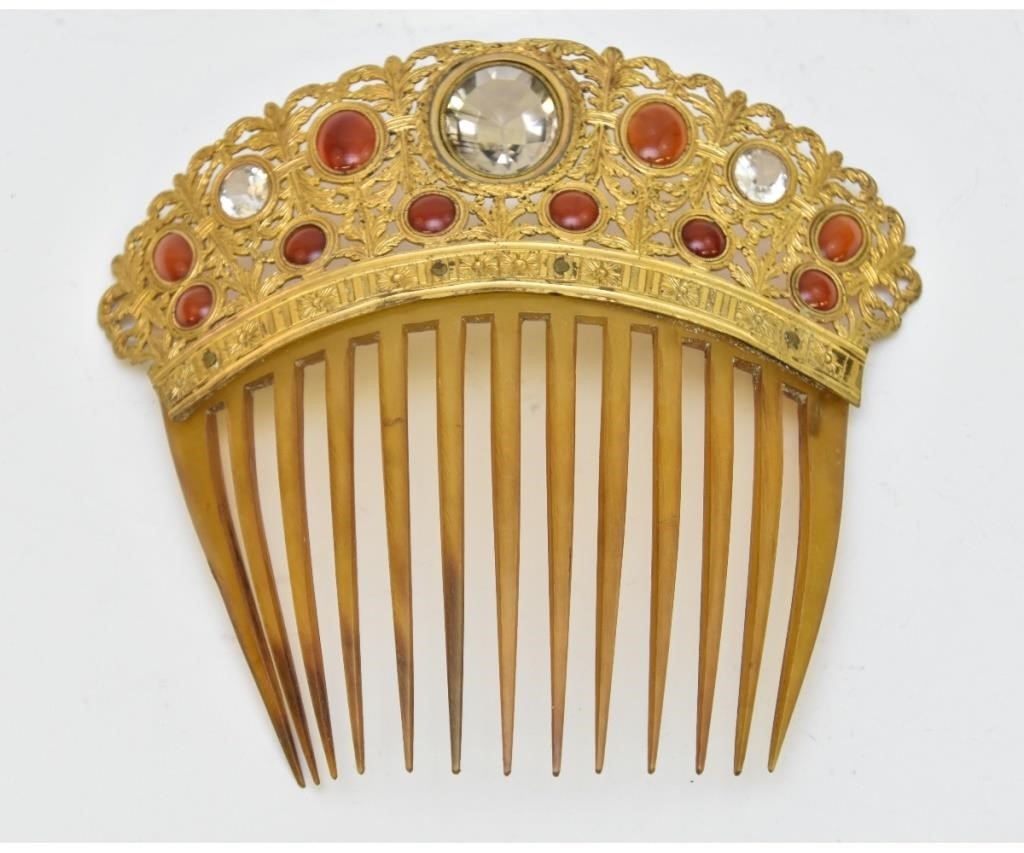 Fine and rare French ormolu hair