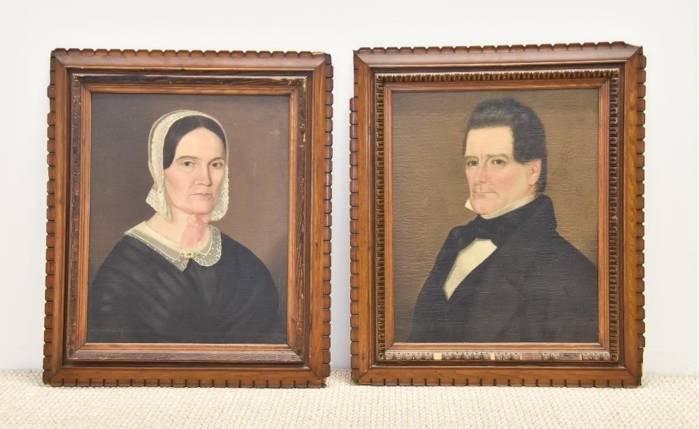 Pair of New England portraits  28b80d