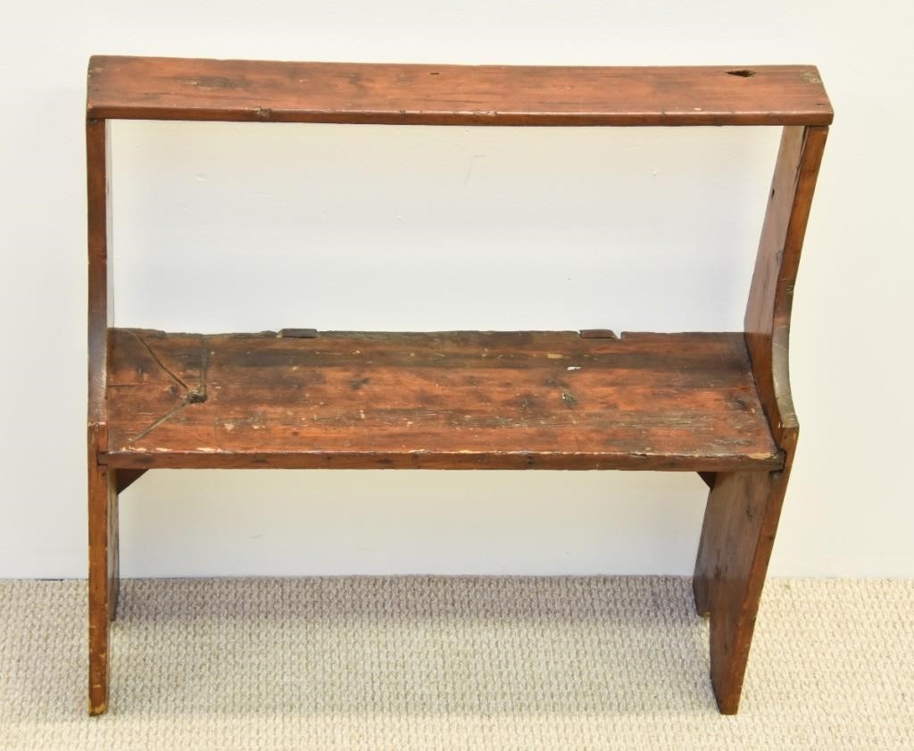 Pine country bucket bench, early