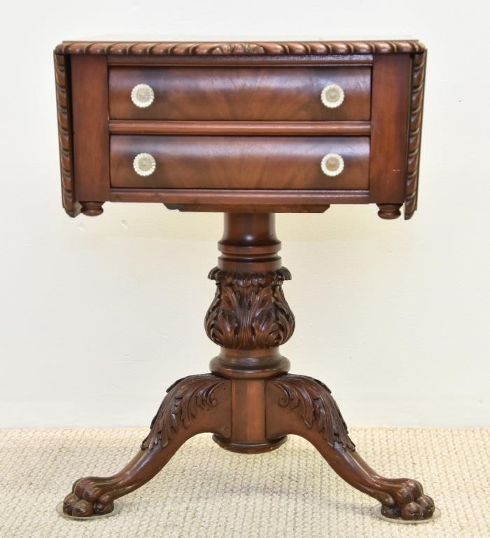 Empire Revival mahogany work table 28b87d