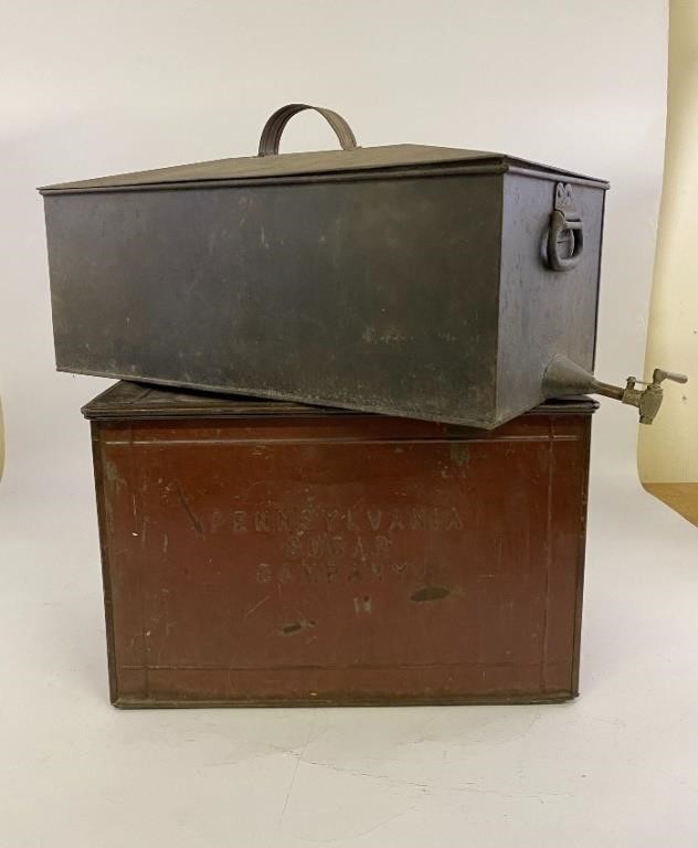 Metal bin Pennsylvania Sugar Company  28b91c