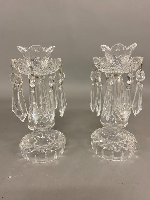 Pair of Waterford crystal candlesticks  28b92a