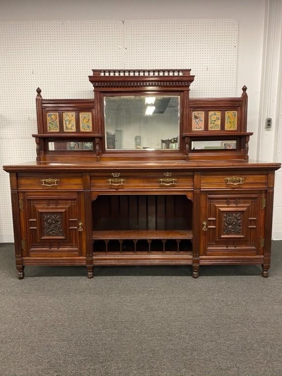 Aesthetic Movement mahogany sideboard  28b951