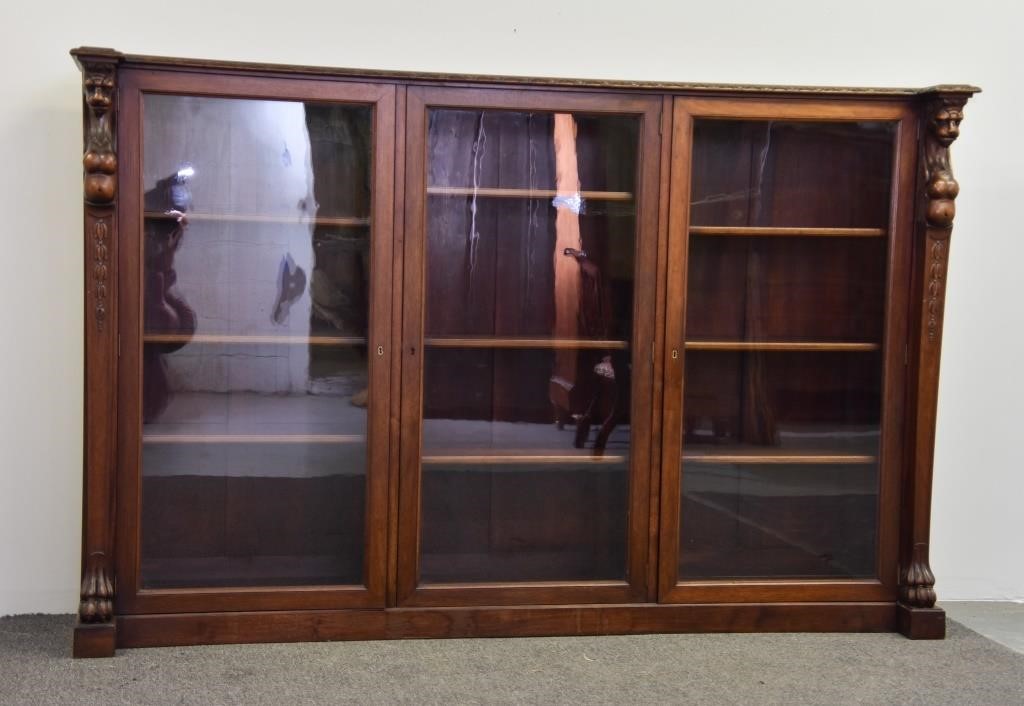 Horner Brothers three glass door library