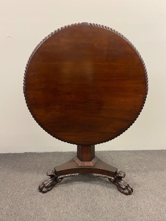 Empire Revival mahogany tea table  28b95d