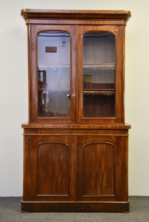 English regency mahogany bookcase  28b981