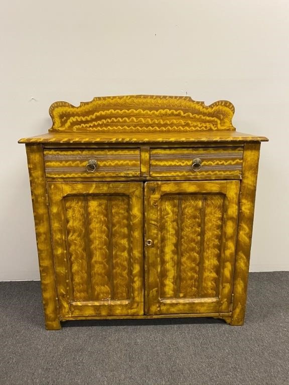 Painted jelly cupboard, circa 1860
47"h