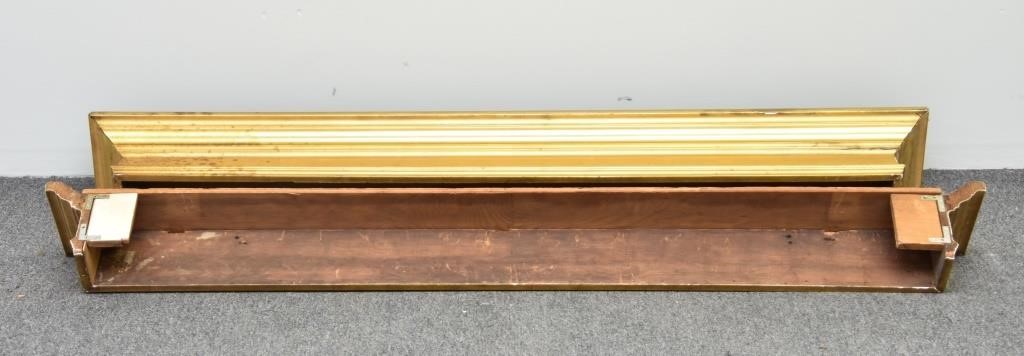 Pair of gilt wood valances, probably