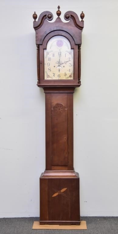 Tall case clock with 30-hour works,