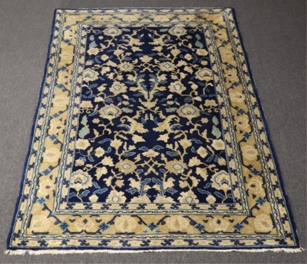 Chinese blue and white Peking carpet 28ba79