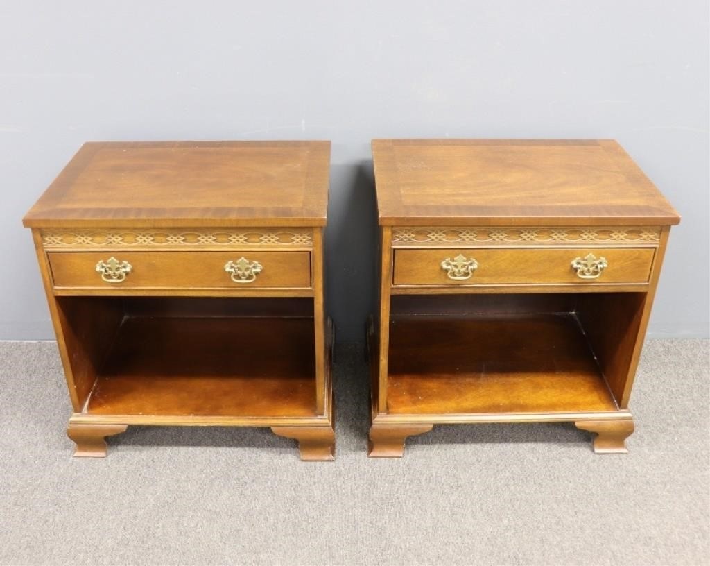 Pair of Baker Chippendale style 28bad9