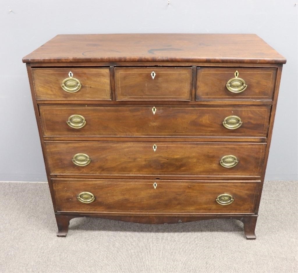 English Hepplewhite mahogany chest 28bb44