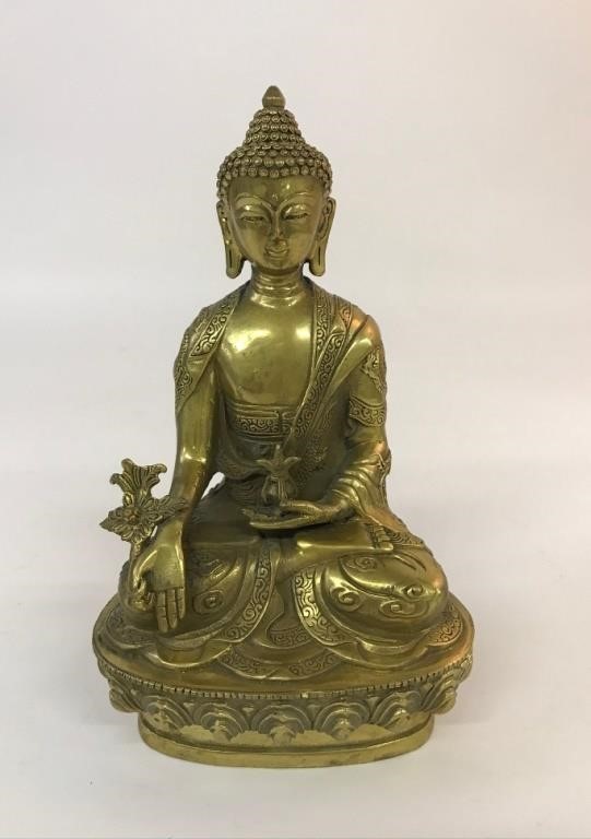 Early Asian bronze Buddha 8 5 h 28bb82