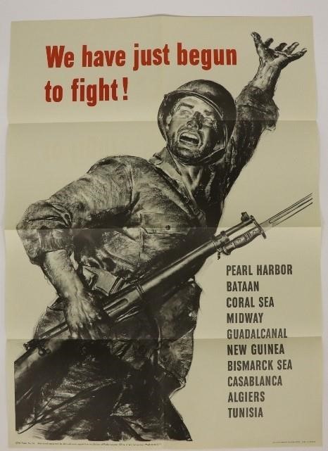 WW II poster 1943, We Have Just Begun