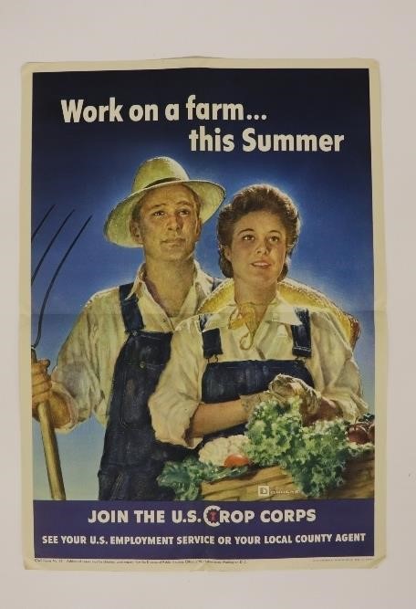 WW II poster by Douglas 1943, Crop