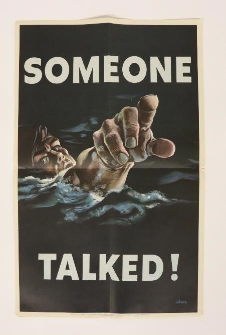 WW II poster by Siebel, 'Someone