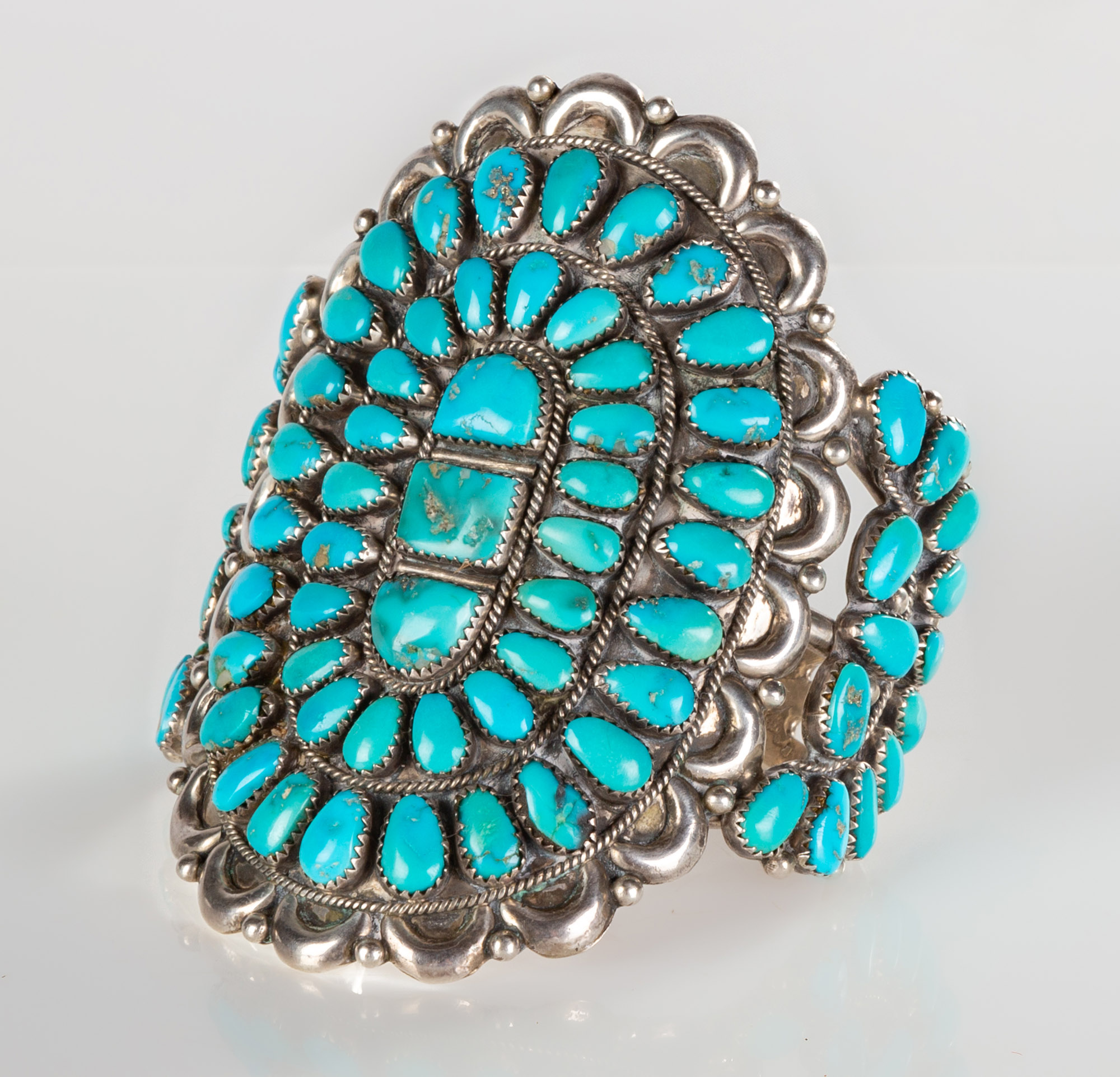 ZUNI STERLING SILVER TURQUOISE 28bc9e
